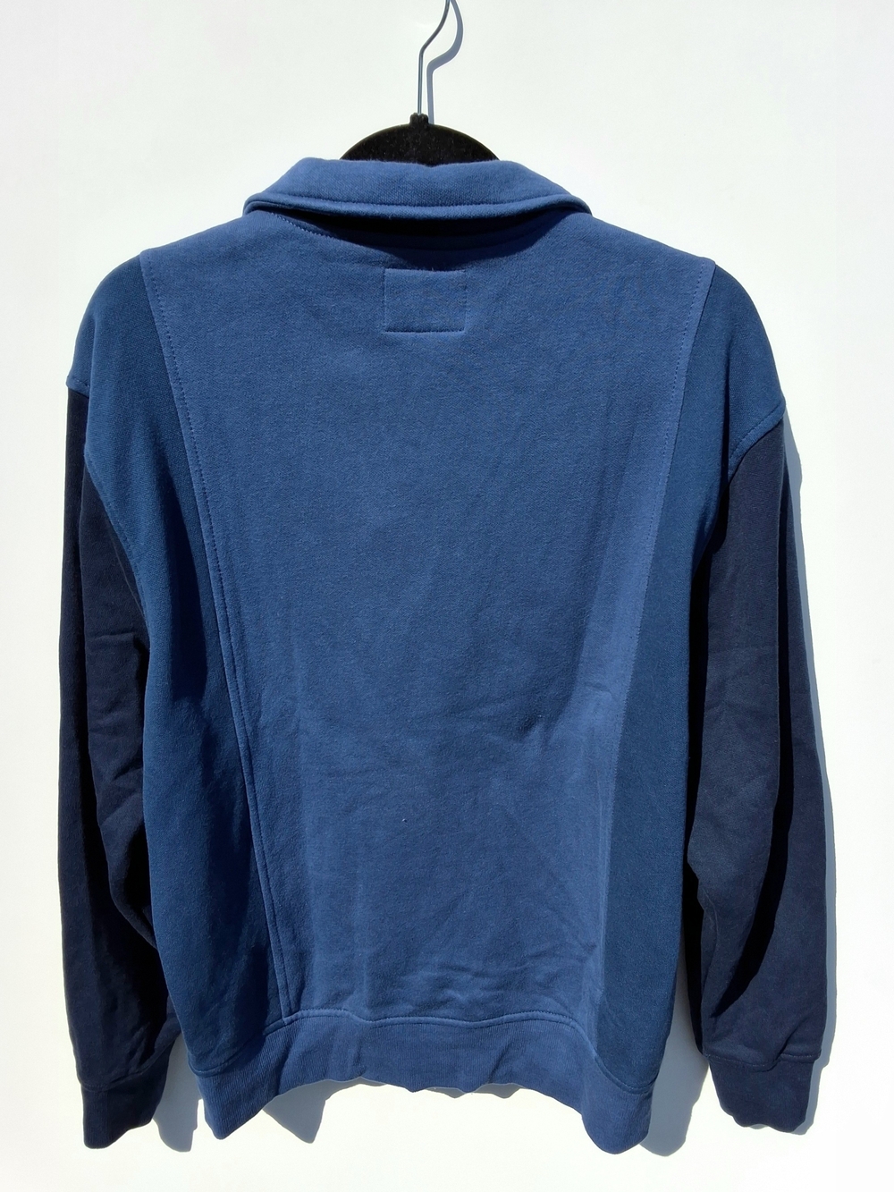 Old Navy Rotation Fleece Color-Block Polo Sweater - Blue/Navy (Size M) - Picture 3 of 3
